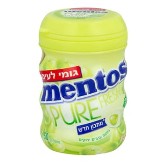 מסטיק מנטוס בטעם ענבים ירוקים 60 גרם