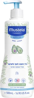 מוסטלה בייבי גל רחצה לגוף ולשיער 500 מל