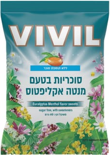 ויויל - סוכריות בטעם אקליפטוס מנטה 60 גרם לל"ס