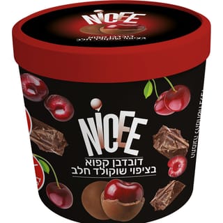 דובדבן קפוא בציפוי שוקולד חלב 140 גרם