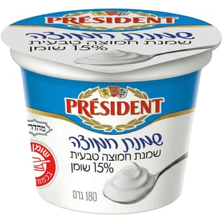 שמנת חמוצה טבעית 15%