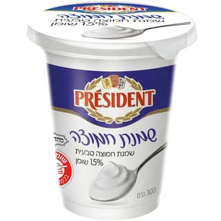שמנת חמוצה טבעית 15%