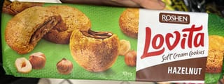 עוגיות רושן "LOVITA" במילוי קרם אגוזים 127 גר