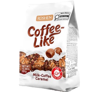 סוכריות במילוי בטעם קפה עם חלב רושן COFFEE LIKE
