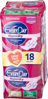 תחבושת EVERY DAY מקסי נייט 18+18 מארז חיסכון