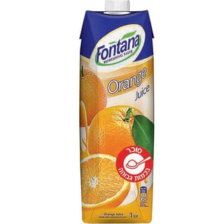 מיץ תפוזים 100% 1לי