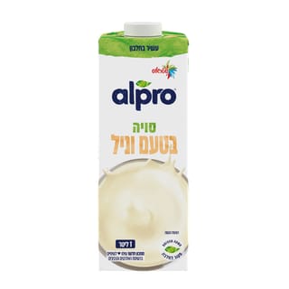 אלפרו משקה סויה וניל 1ל