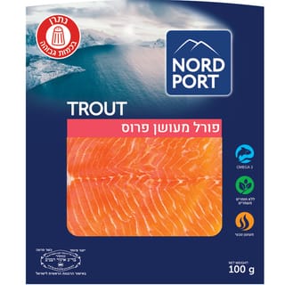 פילה פורל מעושן פרוס מצונן 100 גרם