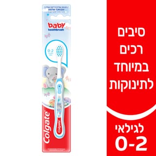 מברשת שיניים ילדים לגילאי 0-2