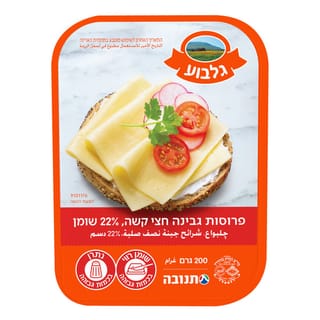 גבינה חצי קשה 22%