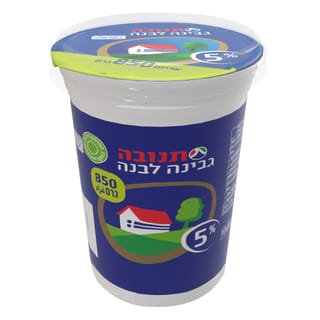 גבינה לבנה 5% שומן 850 גרם בדצ