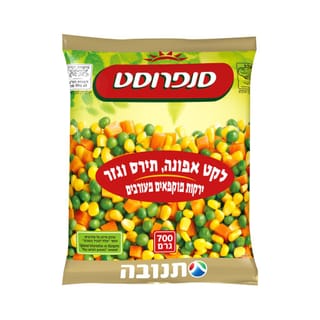 לקט אפונה תירס וגזר