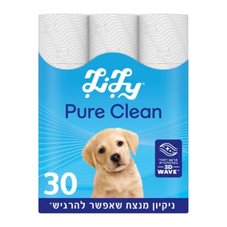 לילי נייר טואלט לבן 30
