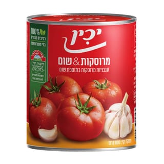 עגבניות מרוסקות שום יכין 800 ג' A2.5