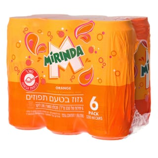 מירינדה פחית צרה 330 שישייה
