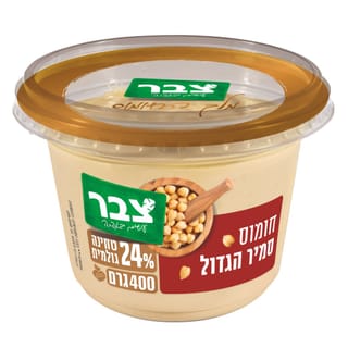 צבר חומוס סמיר הגדול 6*400גרם