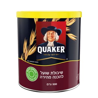 קוואקר שיבולת שועל פחית 500 ג'