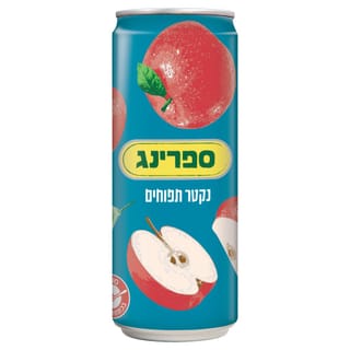 ספרינג נקטר תפוחים פחית 330 מ"ל