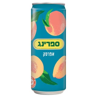 ספרינג פחית אפרסק 330 מ"ל