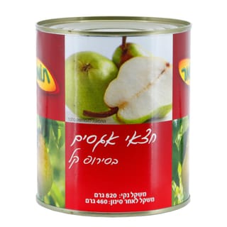 אגסים חצאים תומר 820 ג'