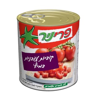 קוביות עגבניות במיץ