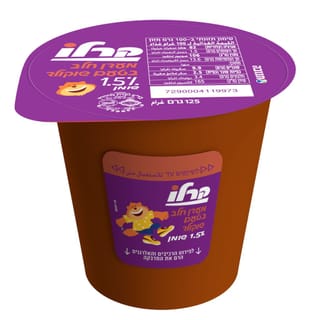 קרלו מעדן בטעם שוקולד רביעיה גביע 125 1.5%