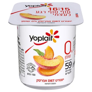 יוגורט דיאט אפרסק 0% יופלה