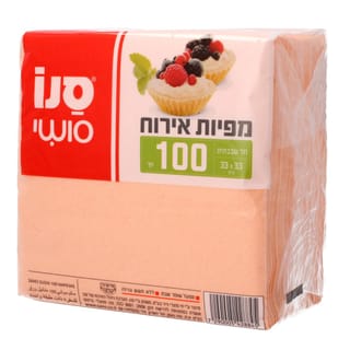מפיות אירוח חד שכבתיות, 100 יחידות