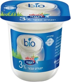 יוגורט טבעי 3% -מהדרין