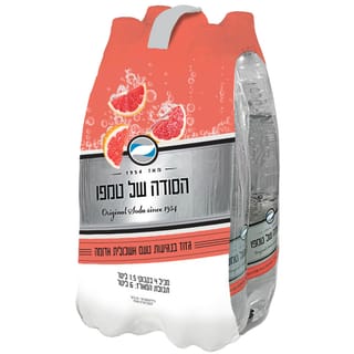 רביעיית סודה בנגיעות אשכולית אדומה 1.5 ל'