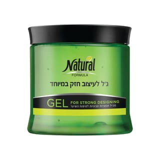 נטורל פורמולה - ג'ל שיער לעיצוב חזק 500 מ"ל