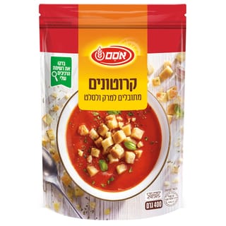 קרוטונים מתובלים למרק 400 גרם