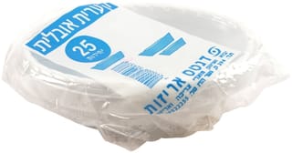 צלחות חד פעמי 25 יחידות