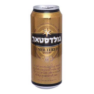 פחית בירה גולדסטאר לא מסונן - 500 מ"ל