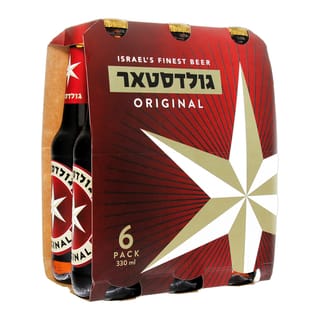 בירה גולדסטאר, מארז שישייה, בקבוק 330 מ''ל