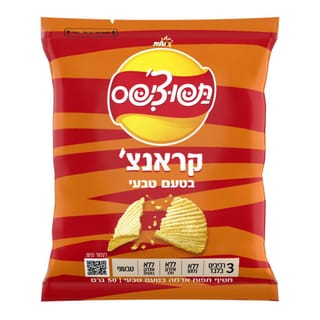 תפוצ'יפס קראנץ' טבעי 50 גר