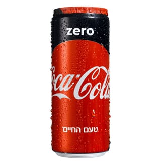 פחית קוקה קולה זירו - 330 מ"ל
