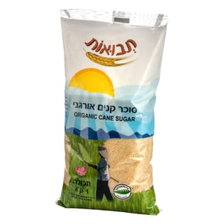 סוכר קנים אורגני 1 ק"ג תבואות