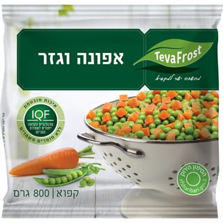 טבע פרוסט אפונה וגזר 800 גרם