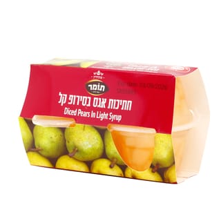 תומר רביעיות אגסים בפלסטיק 113*4 גרם