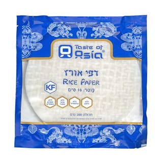 דפי אורז עגולים 22 ס"מ 300 גרם (10 יח')