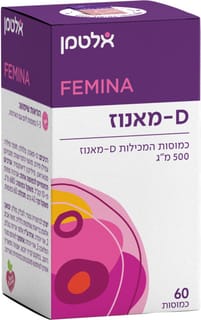 אלטמן D מאנוז 500 מ"ג 60 כמ'