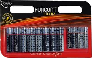 FUJICOM סוללות מארז AAA 4 יח' -AA 8 יח'