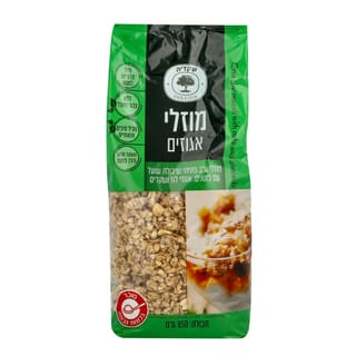 מוזלי בוטנים אגוזים ושקדים 850 גרם ירוק