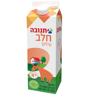 חלב עיזים קרטון 1 ליטר תנובה