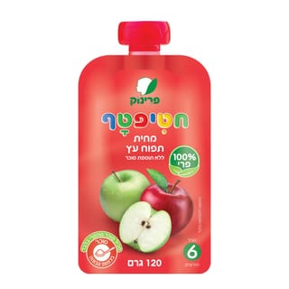 פרינוק חטיפטף מחית תפוחי עץ 100% פרי