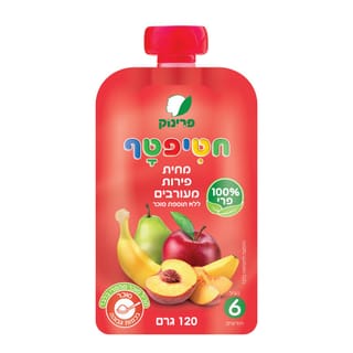 מחית פרינוק פאוץ' פירות מעורבים 120 גרם