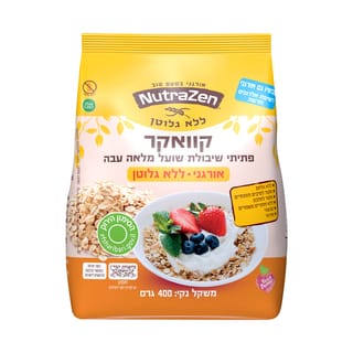 קוואקר שיבולת שועל עבה ללא גלוטן - 400 גרם