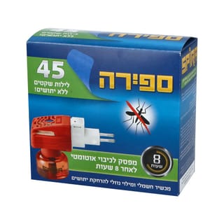 מכשיר חשמלי ומילוי נוזלי להרחקת יתושים