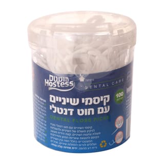 קיסמי שיניים רפואיים עם חוט דנטלי 100 בקופסה